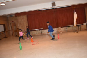 Young children at play at First Baptist Church.